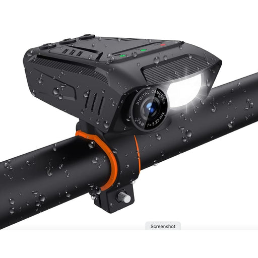C3 Bike Camera Bike Light Electric Bike Horn 3 in 1 1080P 30FPS Ultra HD Video Waterproof IPX5 Action Camera - Cameras