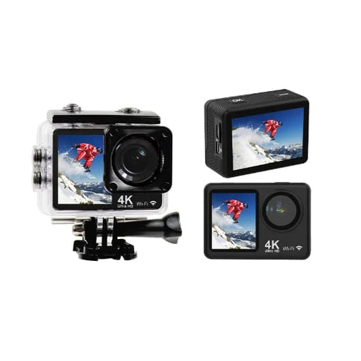 D2 4K Action Camera with Dual Front & Back Screen - 4K Action Camera