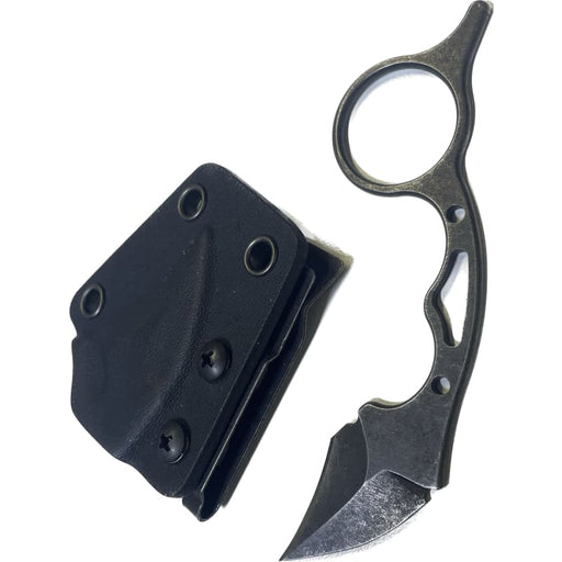 Fixed Blade Knife MINI Karambit Claw Knife Steel Blade and Kydex Sheath - Tactical Knife for Police Security Self Defence Hiking Survival