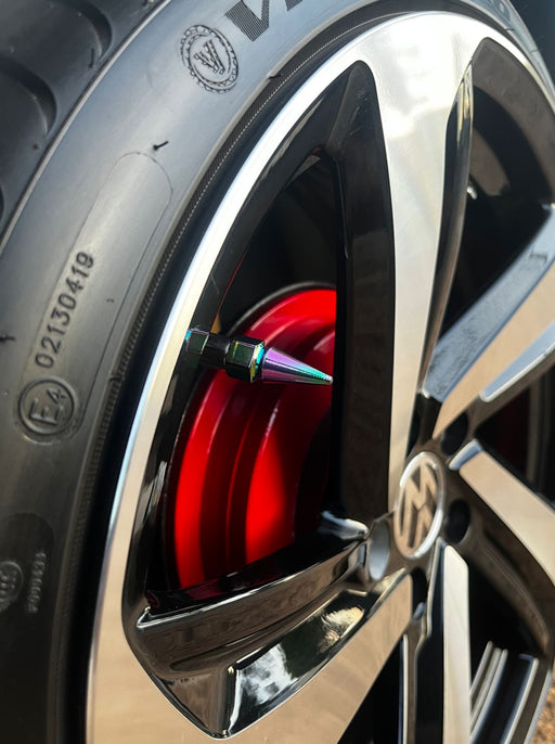 Xtreme Xccessories 4 Pieces Cars,Motorcycle Bikes Tyre Valve Caps Rainbow Color