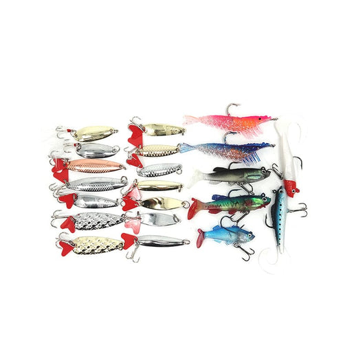 Fishing Lure 21 Pcs Metal and Soft Lure Set — Xtreme Xccessories